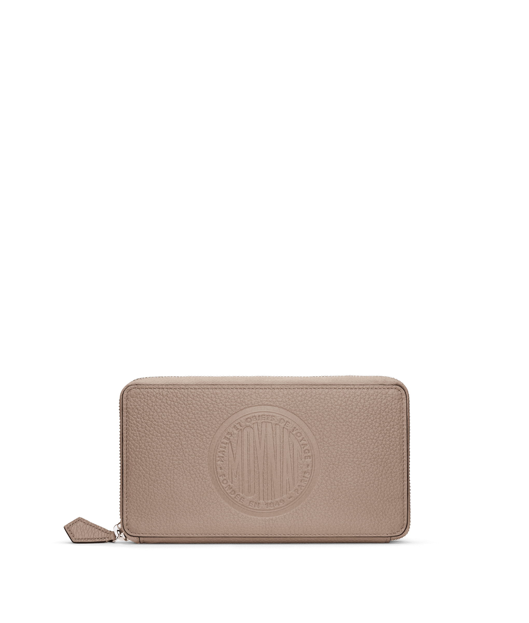 Zippy Wallet Medallion in Tourterelle — CE0001-0130