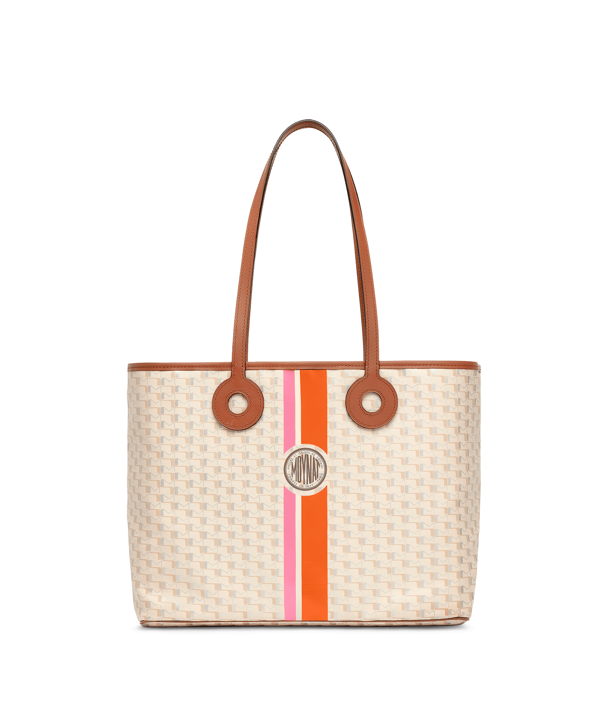 Oh! Tote Ruban MM in Greige Silver Cognac — CI0914-R001