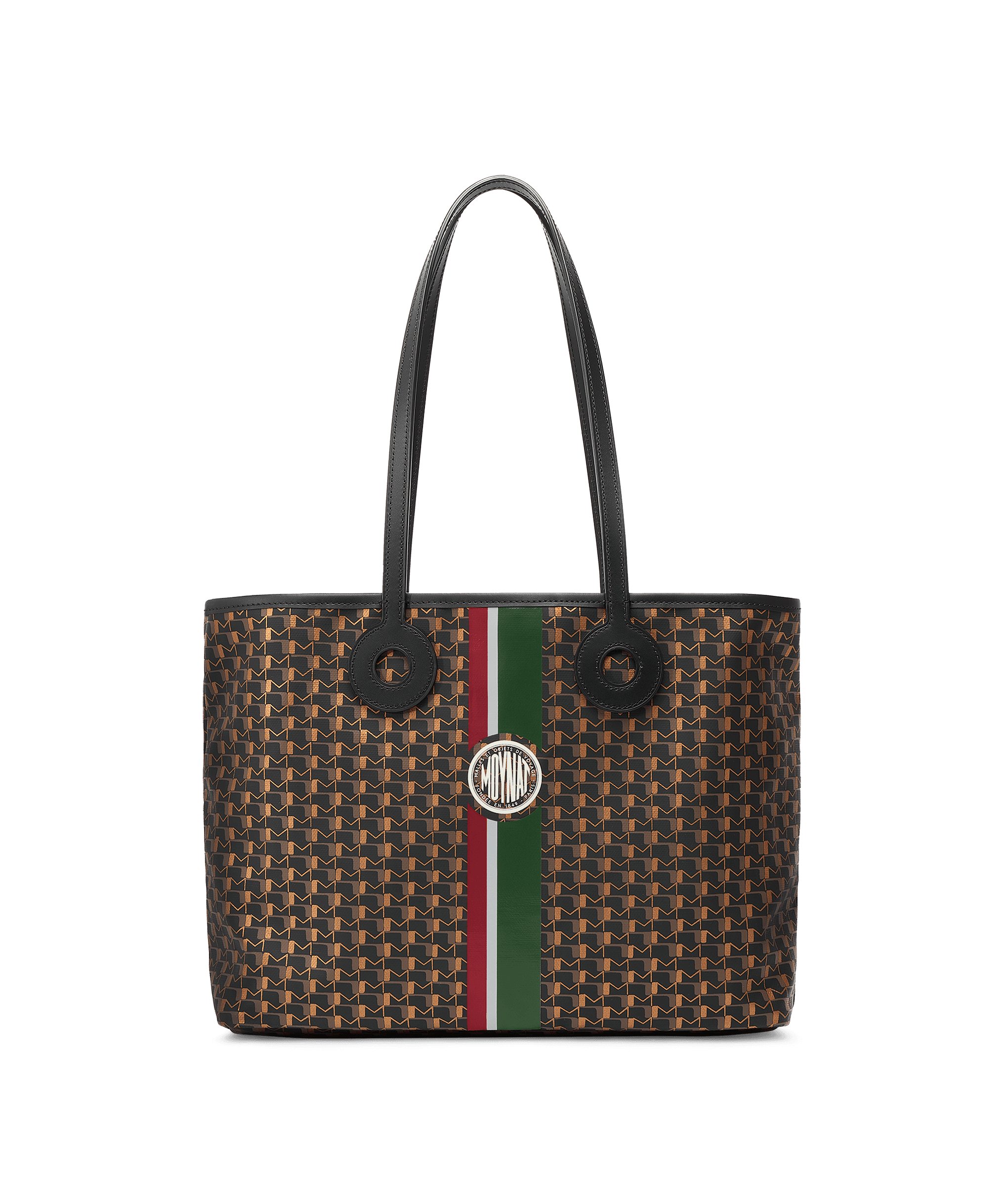 Oh! Tote Ruban MM in Carbon Bronze Bordeaux Green — CI0902-R004