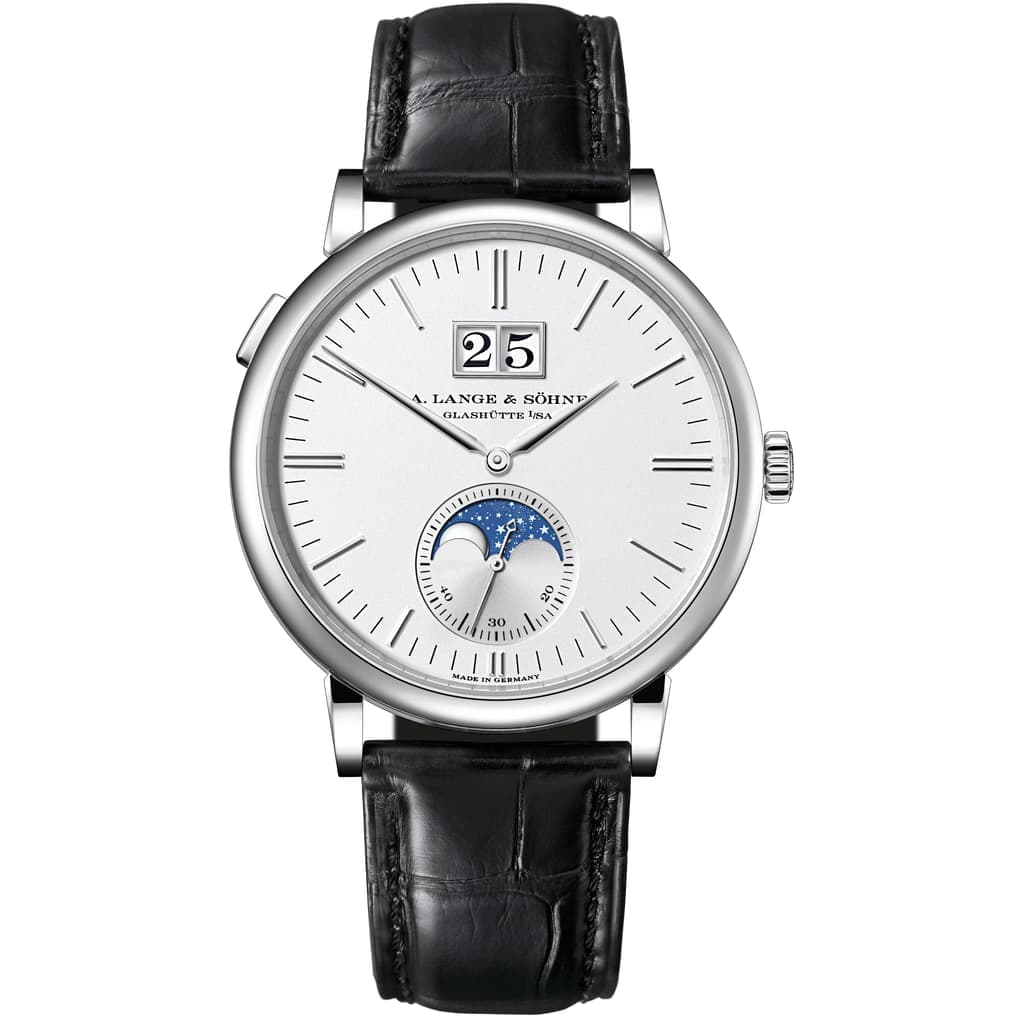 Saxonia Moon Phase — White Gold — 384.026