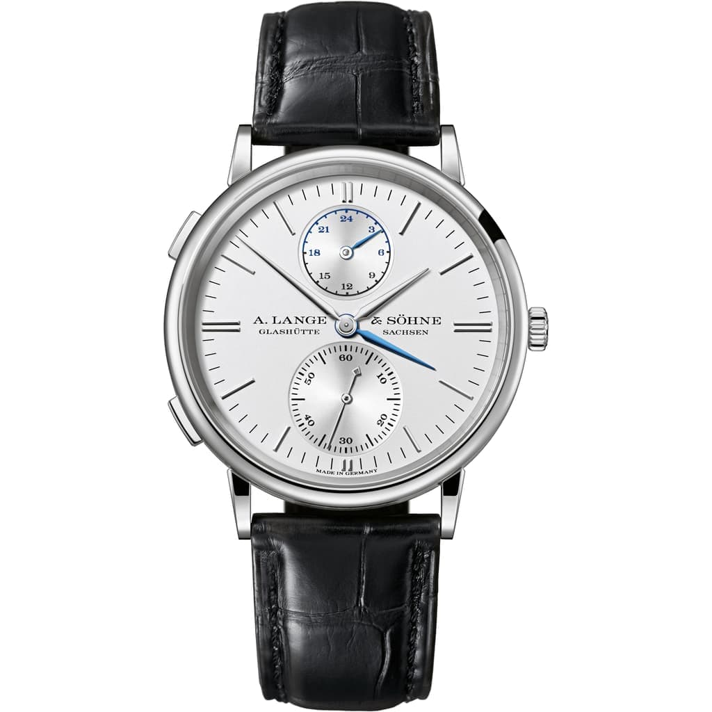 Saxonia Dual Time — White Gold — 386.026