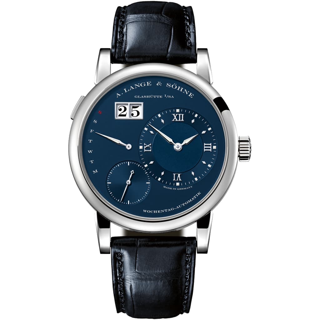 Lange 1 Daymatic — White Gold — 320.028