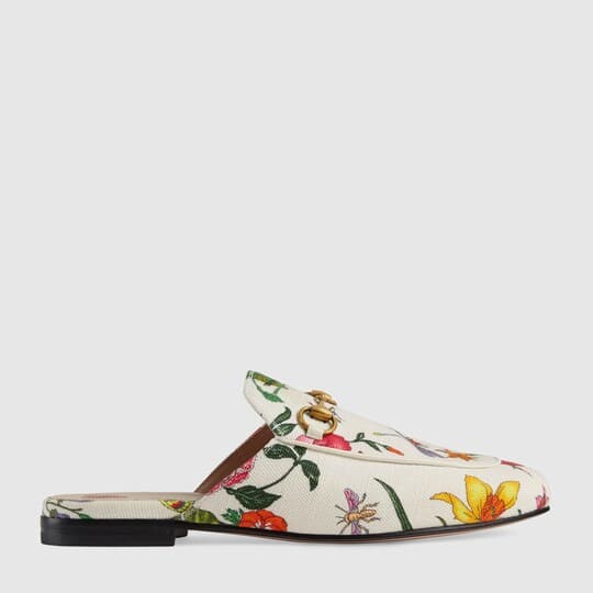 Princetown Flora print canvas slipper — 4750949ZIF09090