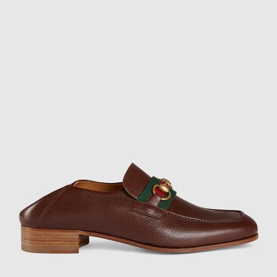 Leather Horsebit loafer — brown leather — 5452770YL102265