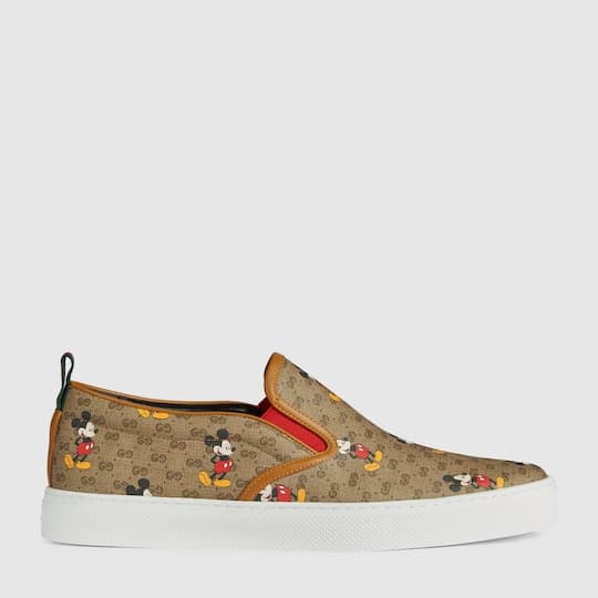 Men's GG Disney x Gucci slip-on sneaker — mini GG Supreme — 603689HWU108492