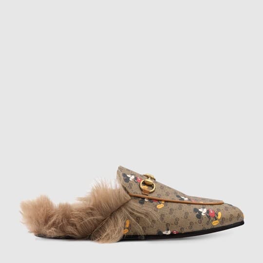 Women's GG Disney x Gucci Princetown slipper — mini GG Supreme — 603467HWU308487