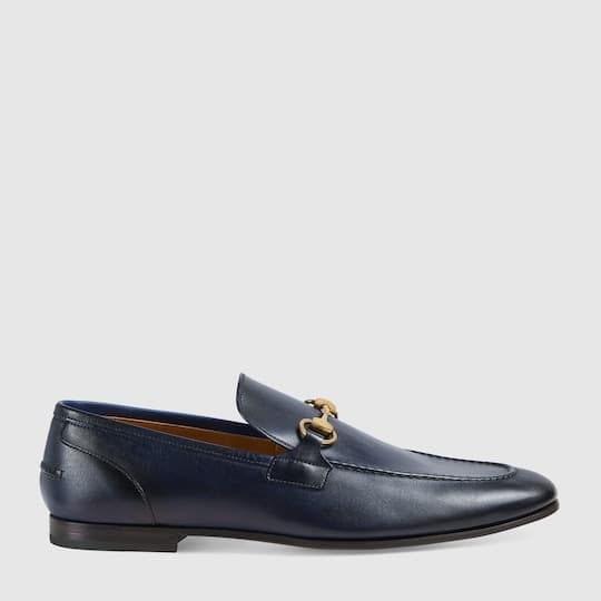 Jordaan leather loafer — blue leather — 406994BLM004009