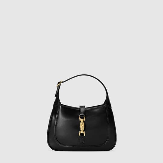 Jackie 1961 mini hobo bag — black leather — 63709110O0G1000