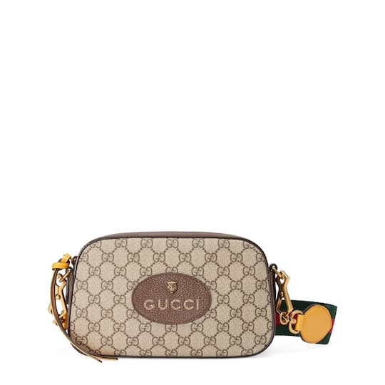 Neo Vintage GG Supreme messenger bag — beige and ebony — 476466K9GVT8856