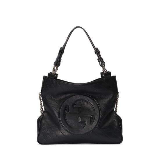 Blondie small tote bag — black leather — 7515181AAOW1000