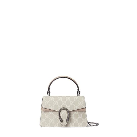 Dionysus mini top handle bag — beige and white Supreme — 752029UULBN9683