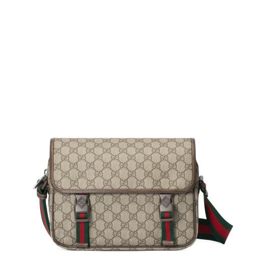 GG messenger bag — beige and ebony GG Supreme — 760123FACJN9765