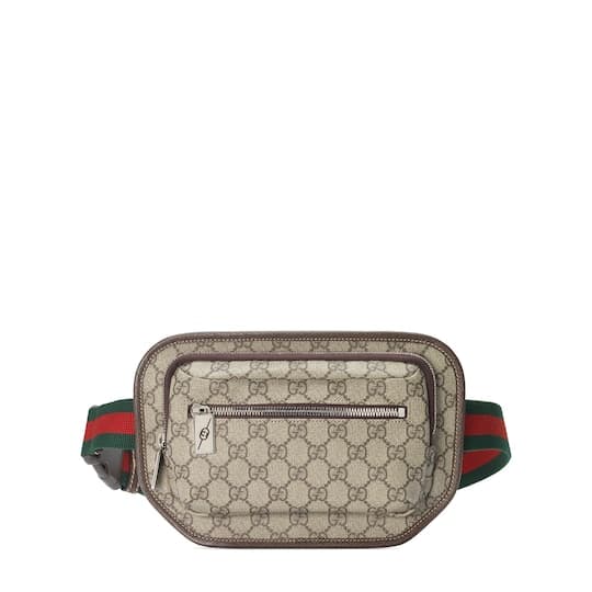 GG belt bag — beige and ebony GG Supreme — 760217FACJN9765