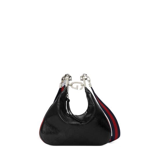 Attache small shoulder bag — black GG Crystal canvas — 699409FACIT1095