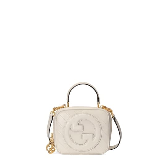 Blondie top handle bag — white leather — 7444341IV0G9022