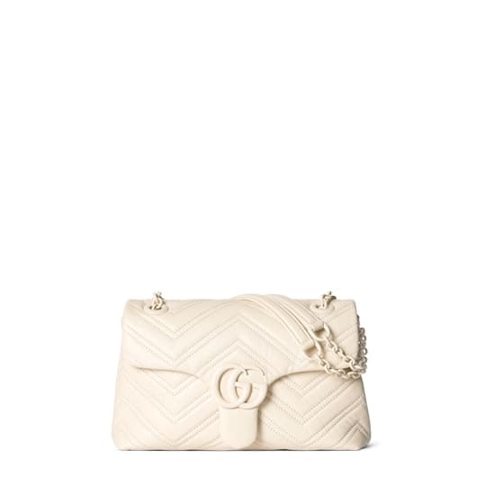 GG Marmont small shoulder bag — ivory leather — 855371AAFS19540