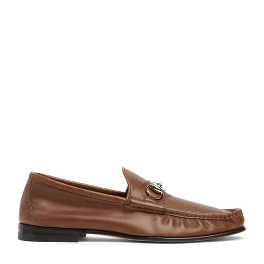 Men's Gucci Lugano loafer — brown leather — 864119AAF3Q2535