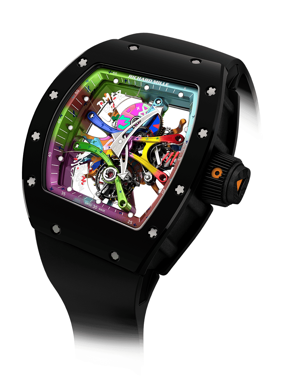 RM 68 Tourbillon RM 68-01 — White Gold with Enamel