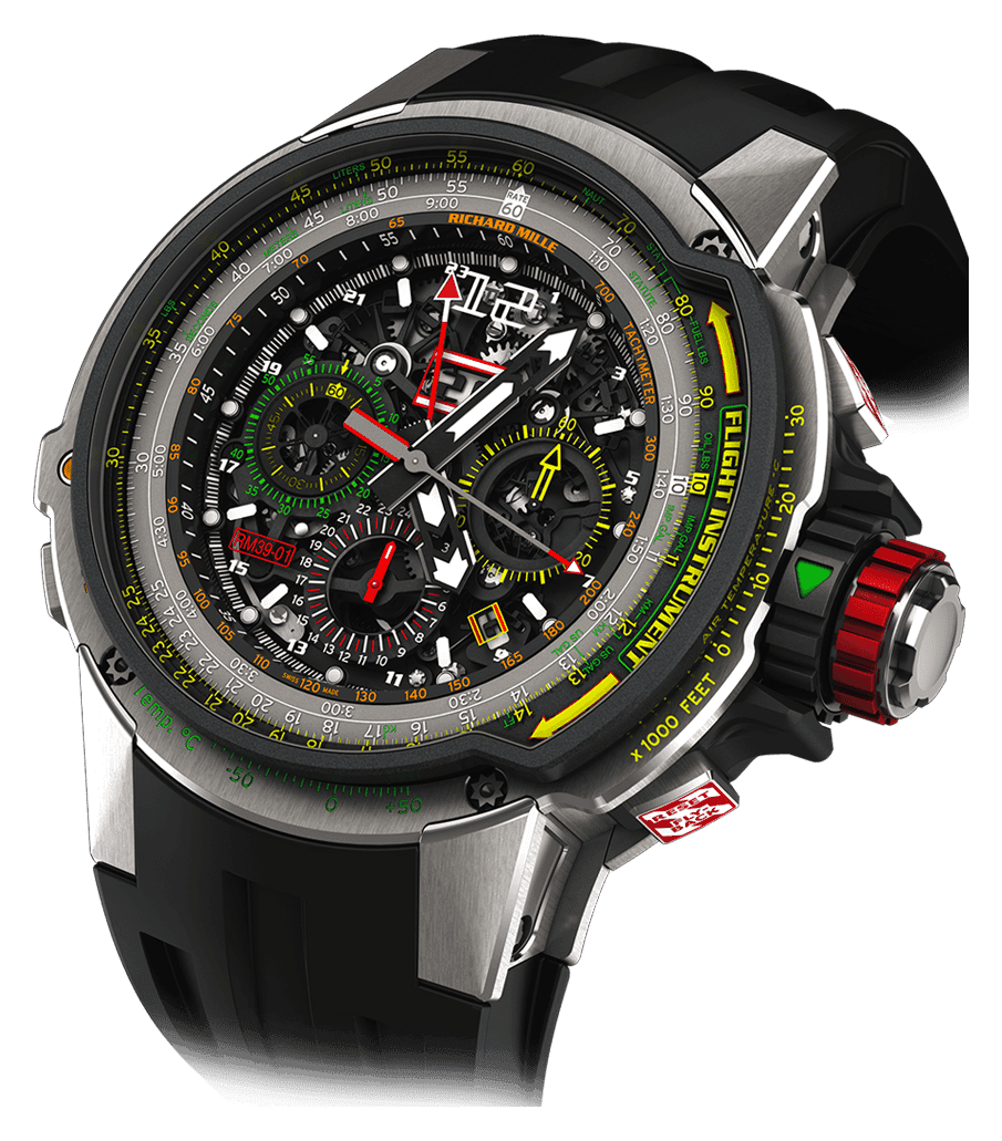 RM 39 Automatic Flyback Chronograph RM 39-01 — Carbon TPT® and Titanium
