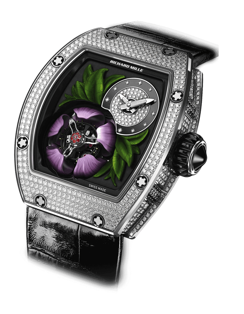 RM 19 Tourbillon Fleur RM 19-02 — White Gold with Diamonds