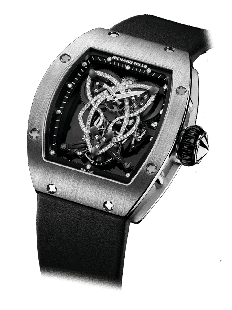 Tourbillon RM 019 — Manual winding tourbillon movement with hours, minutes and power-reserve indicator