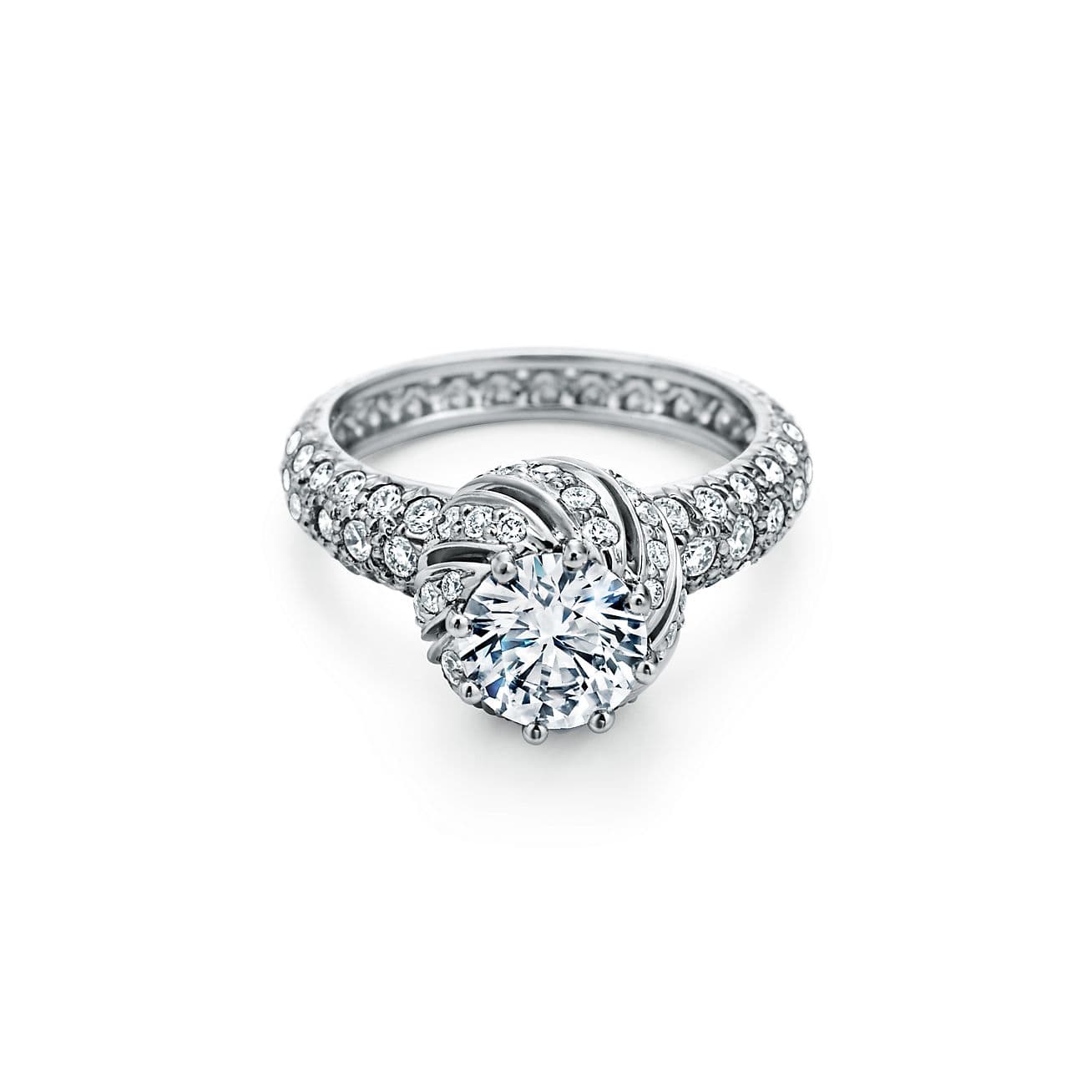 Jean Schlumberger by Tiffany Buds Round Brilliant Engagement Ring with a Diamond — GRP10905