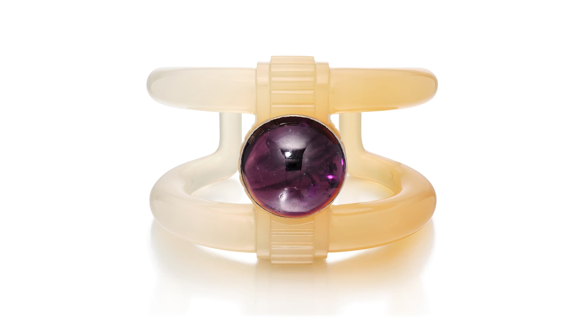 Chalcedony and Amethyst Cuff — chalcedony-amethyst-cuff