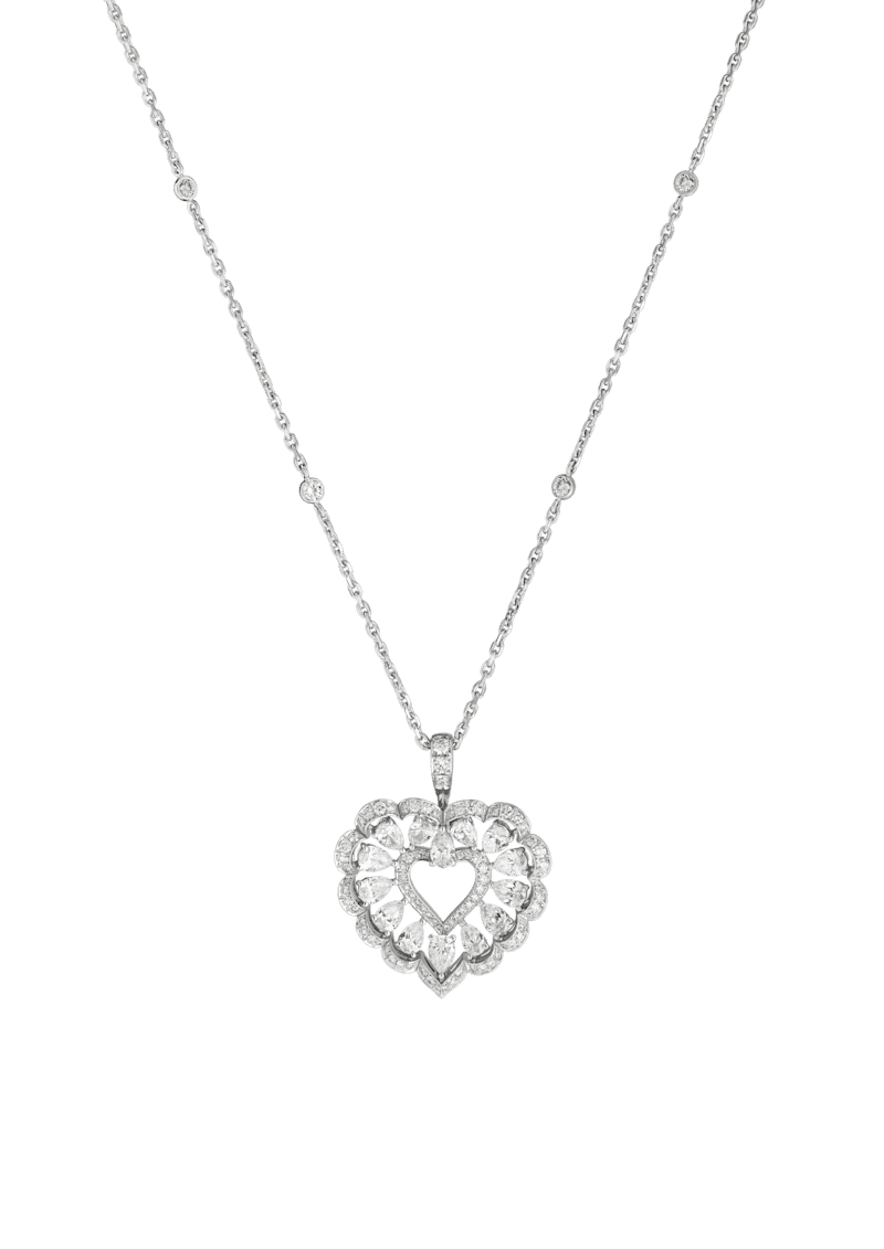 Precious Lace Cœur, 18-carat ethical white gold — 798352-1001