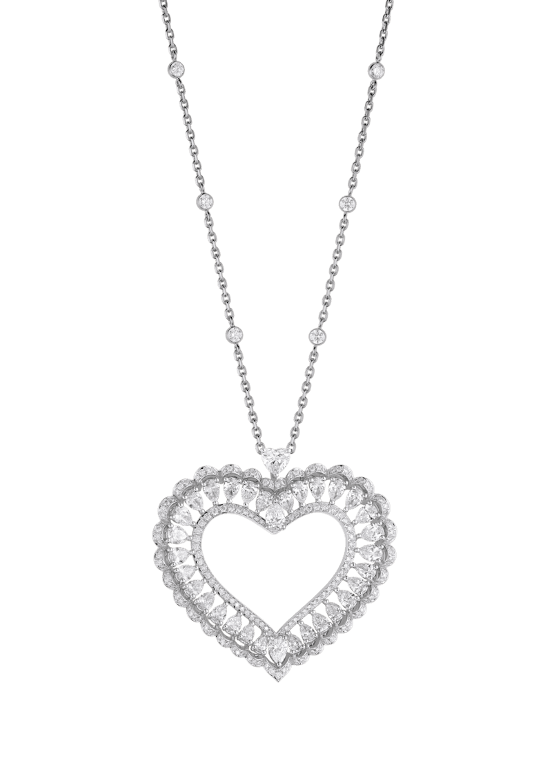 Precious Lace Cœur, 18-carat ethical white gold — 798353-1001
