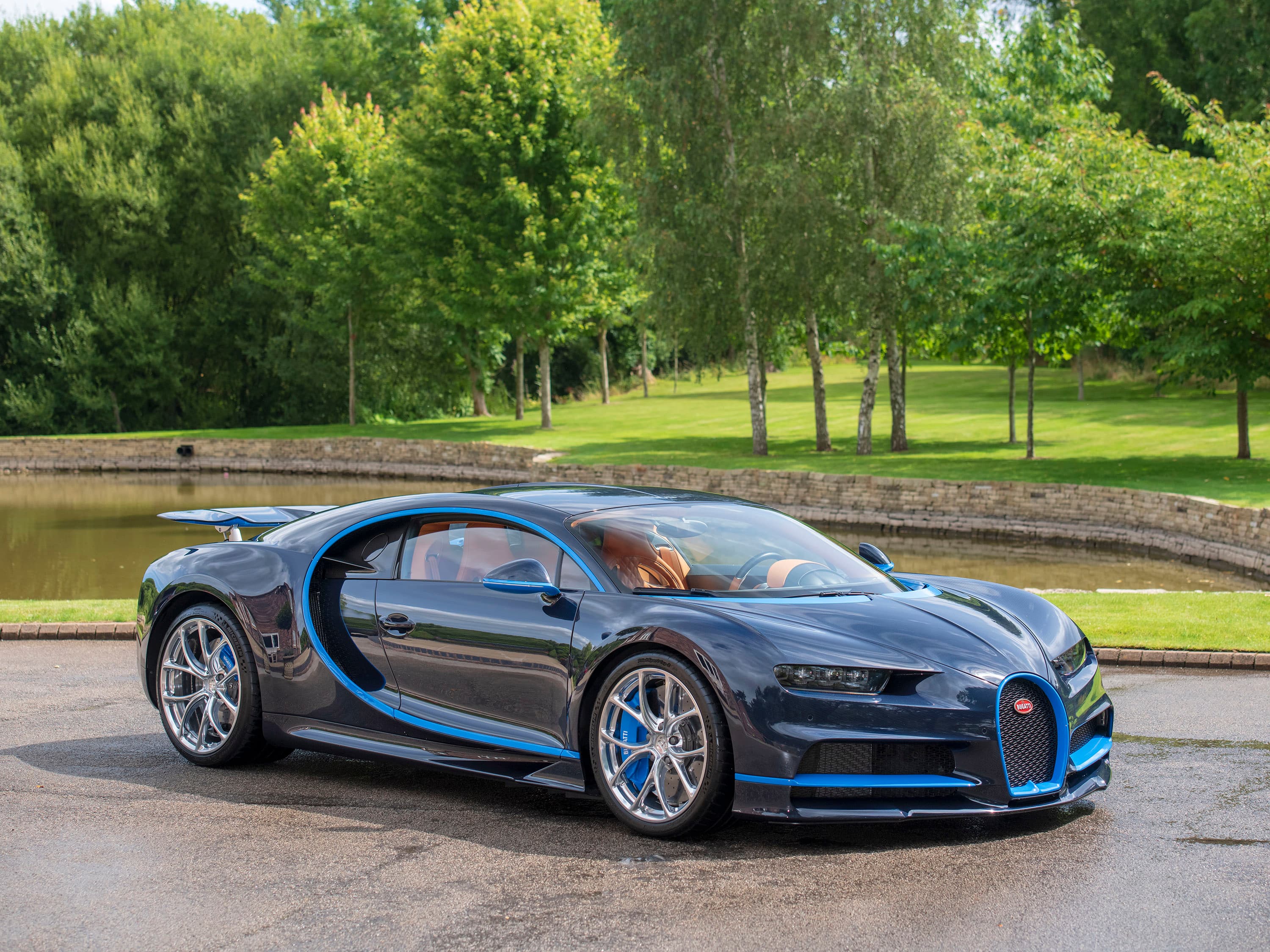 2017 Bugatti Chiron — Blue Royal Exposed Carbon Fibre
