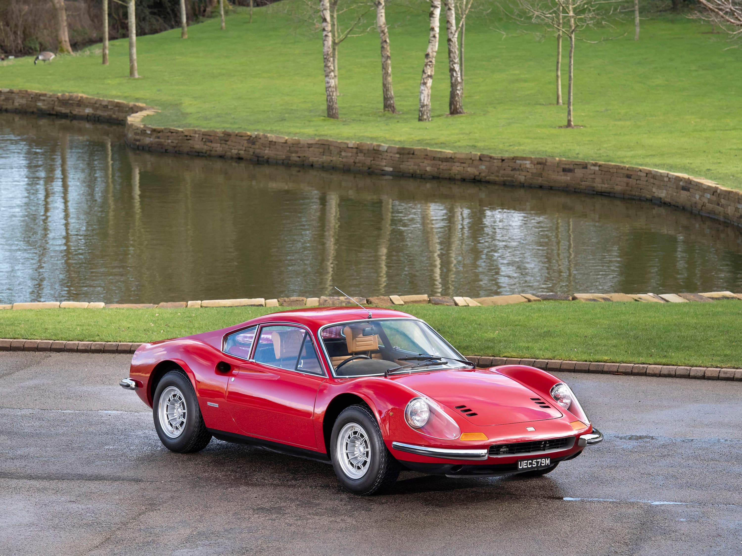 1973 Dino 246 GT Chairs and Flares — Rosso Bordeaux