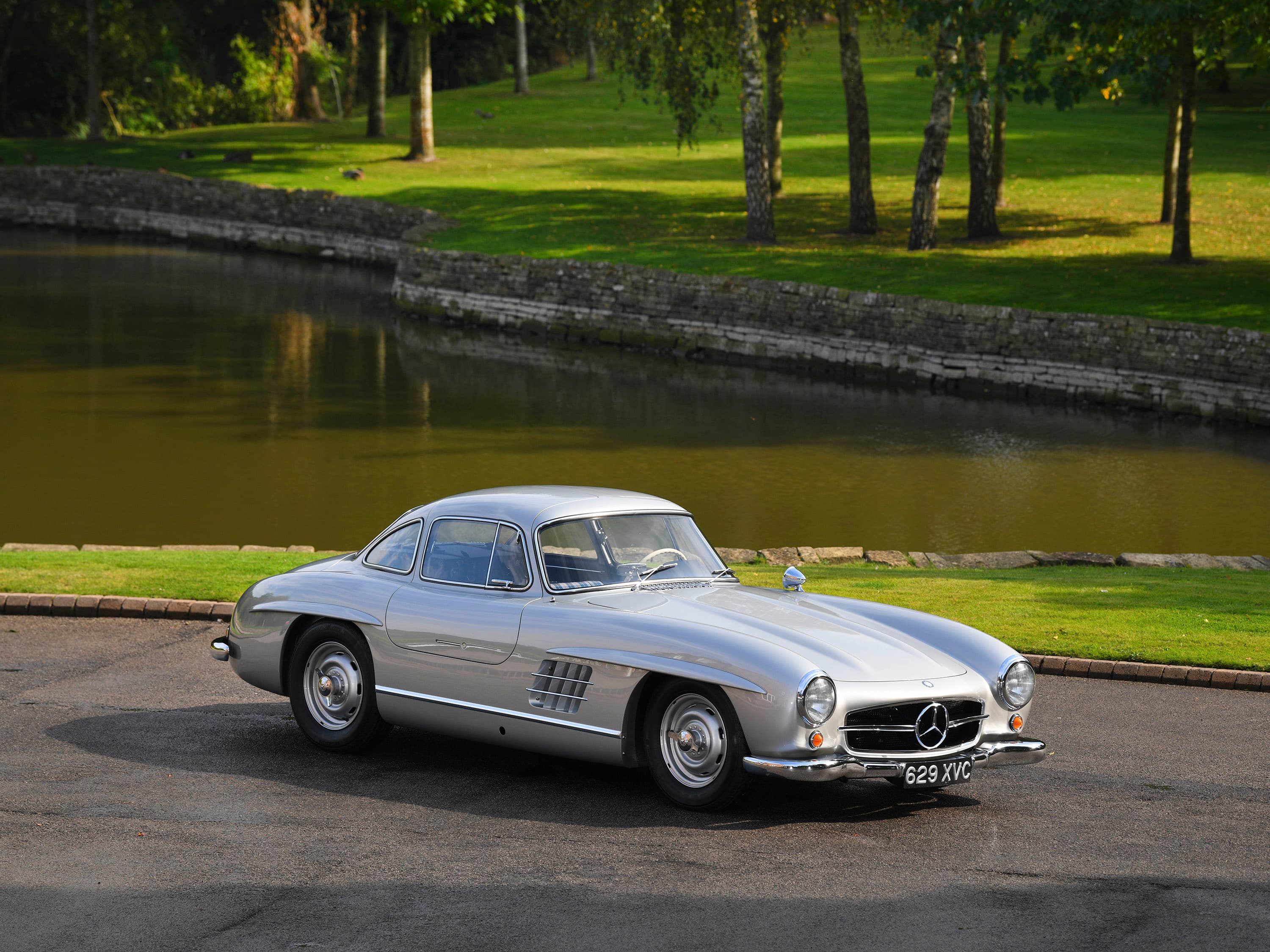 1955 Mercedes-Benz 300 SL Gullwing — Silver Metallic DB 180