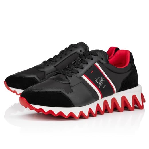 Nastroshark — Black Calf leather and fabric — 1250337BK01