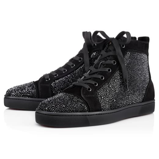 Louis Strass — Black Veau velours and strass — 3100592BK01