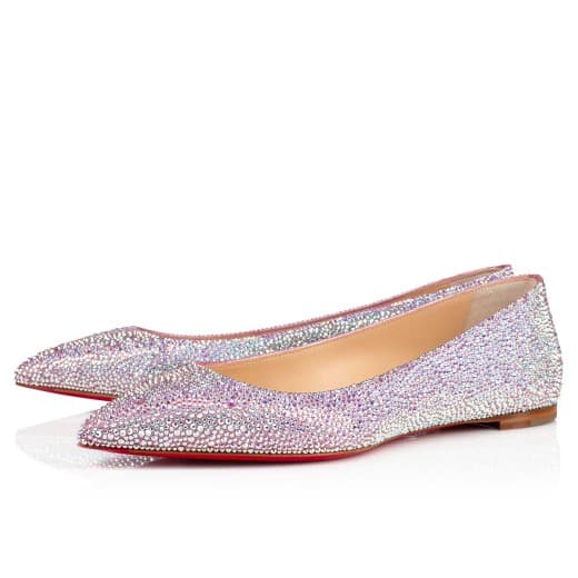 Ballalla Strass — Aurore boréale Suede calf and strass — 3180722W081