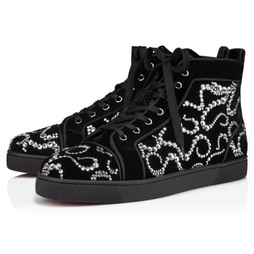 Octolouis Strass — Black Velvet and strass — 3240228BK1D