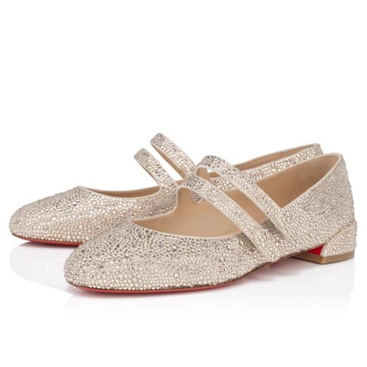 Sweet Jane Strass — Nude 1 Veau velours and strass — 3240419N318