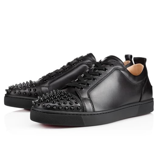 Louis Junior Spikes — Black Calf leather and spikes — 3240422CM53