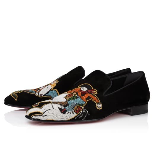 Dandylucky — Black Veau velours Giddy embroidered — 3240550M039