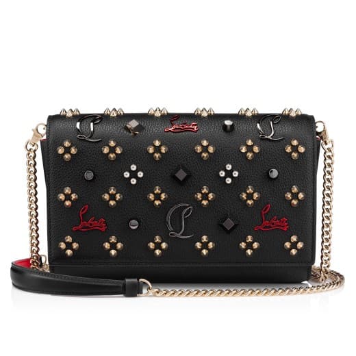 Paloma — Black Grained calf leather and spikes Loubinthesky — 3615484903579