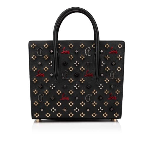 Paloma medium — Black Calf leather and gold spikes Loubinthesky — 3615485030304