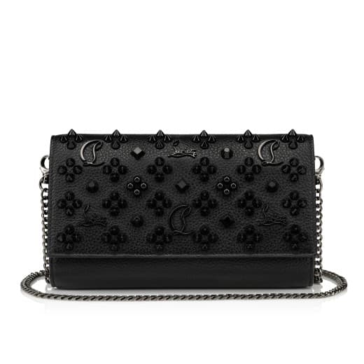Paloma — Black Grained calf leather and spikes Loubinthesky — 3615486967111