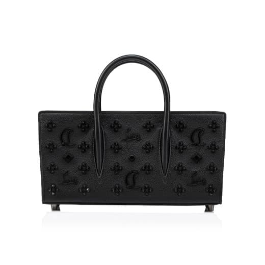 Paloma — Black Grained calf leather and spikes Loubinthesky — 3615487592978