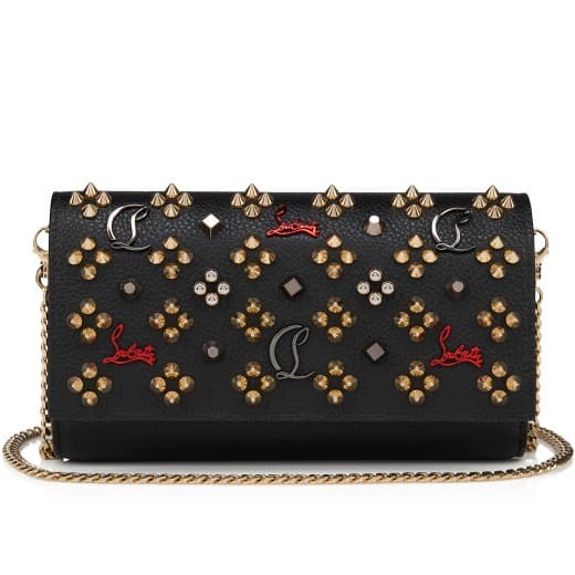 Paloma — Black Grained calf leather and spikes Loubinthesky — 3615488819524