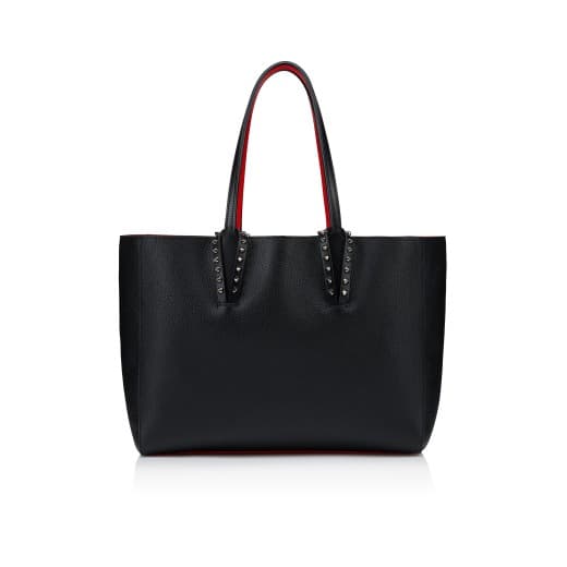 Cabata small — Black Calf leather and spikes — 3666671913321