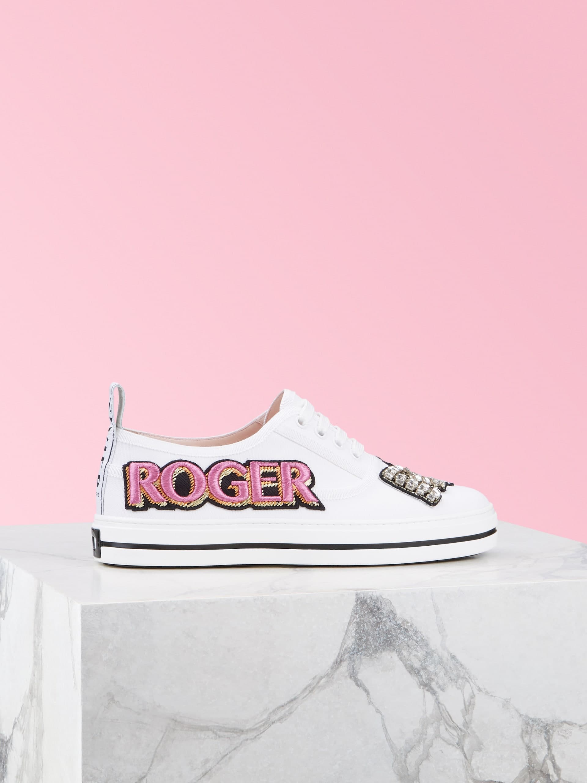 Call Me Vivier Patch Strass Sneakers — RVW40328340P10B001