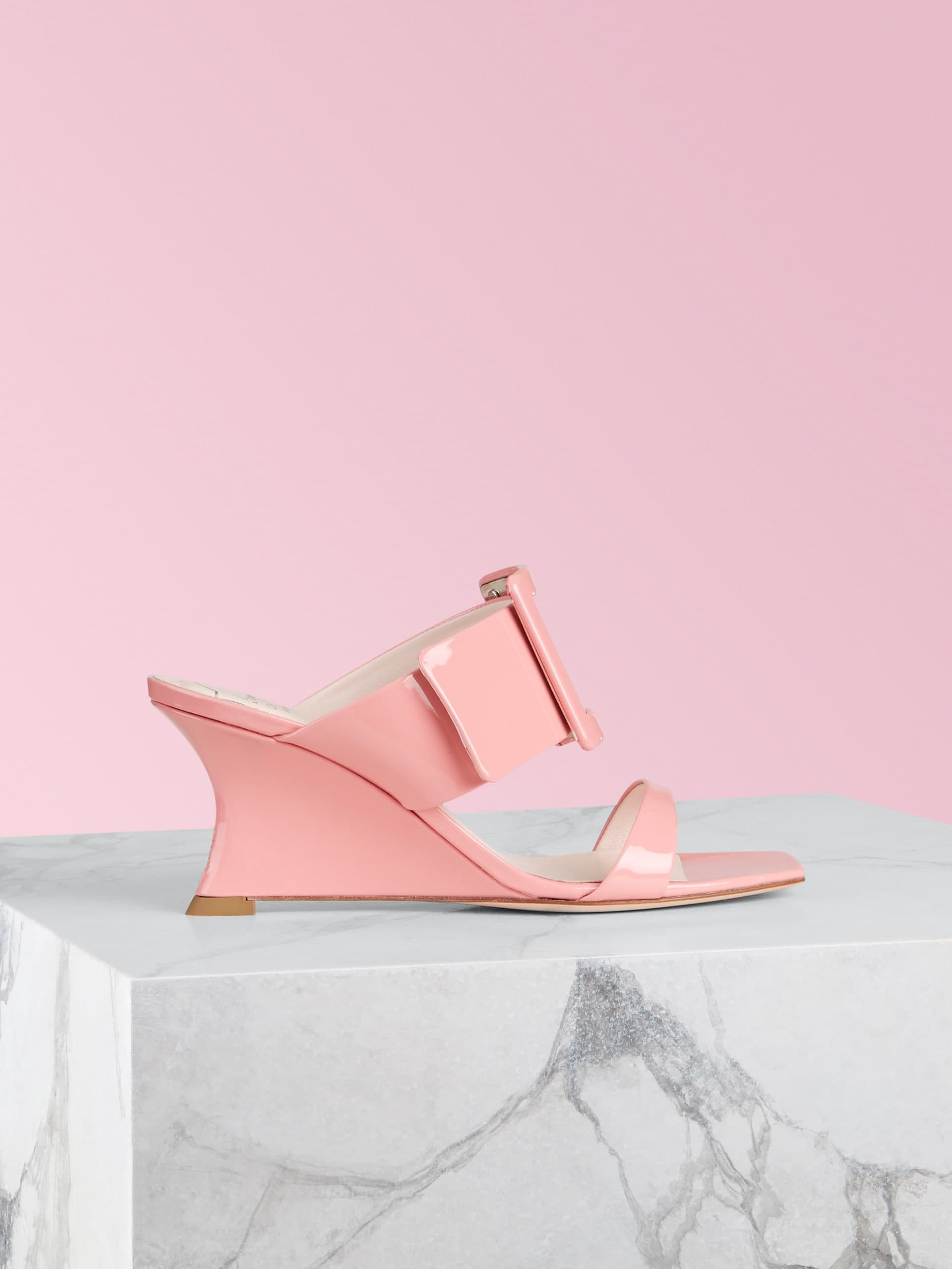 Viv’ In The City Wedge Mules in Patent Leather — RVW61630730D1PM215