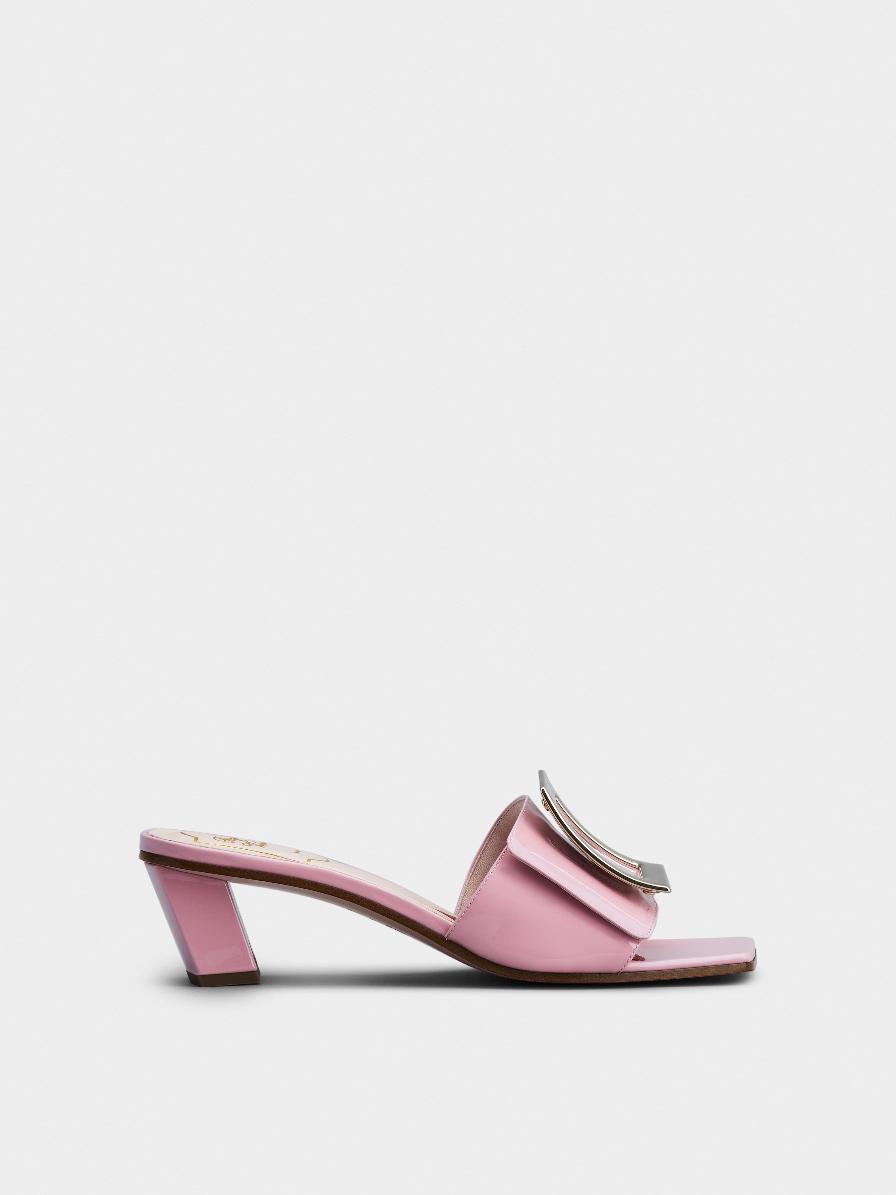 Love Metal Buckle Mules in Patent Leather — RVW65832800D1PM425