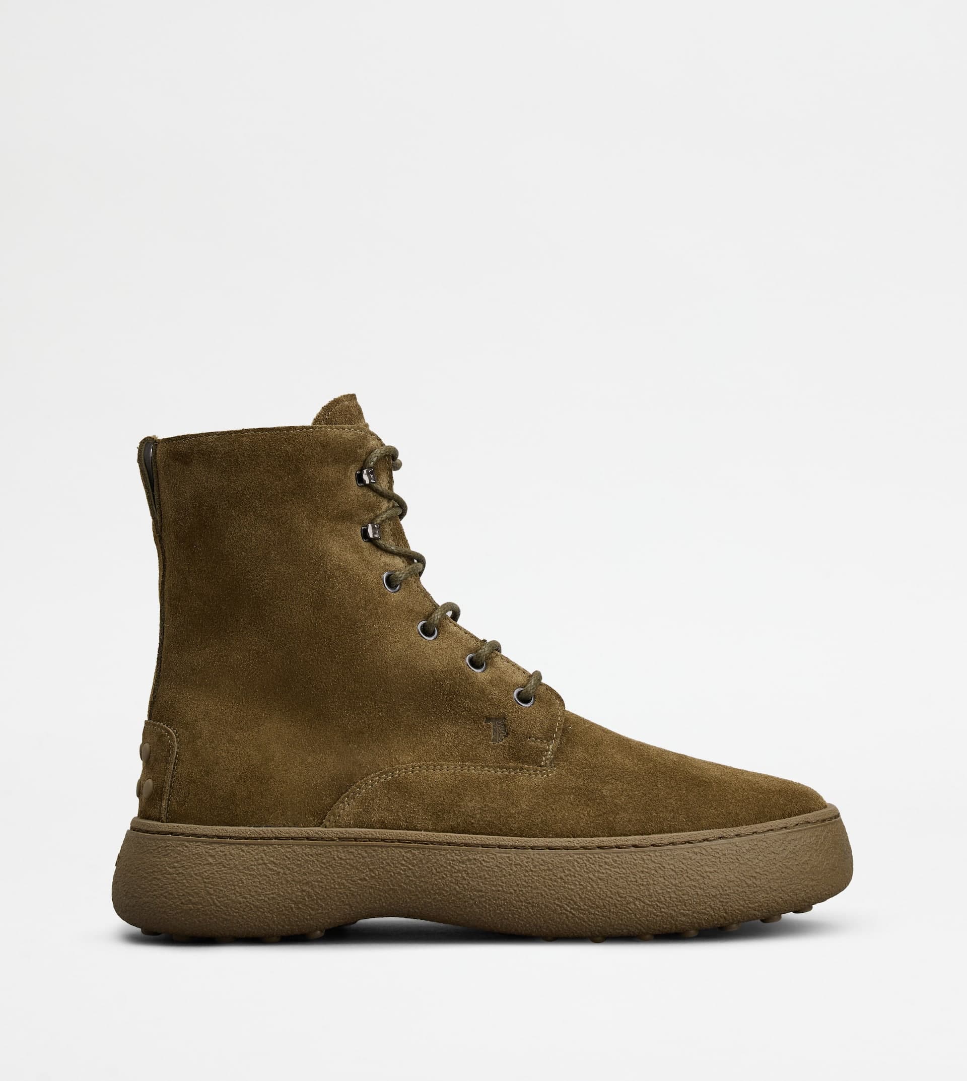 W. G. Heritage Lace-up Ankle Boots in Suede — Green — XXM09J0GG805CFV612