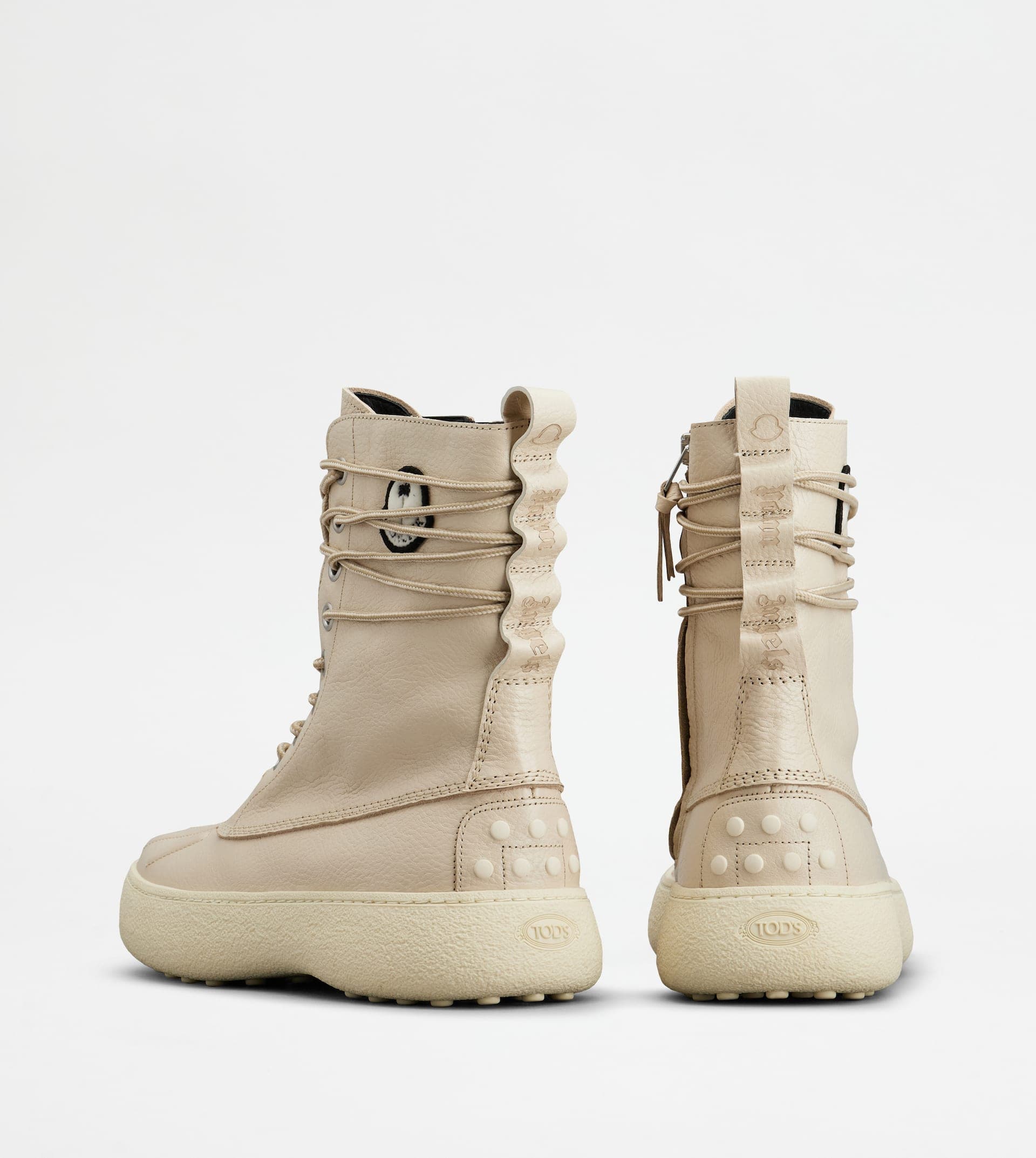 W. G. Ankle Boots Tod's x 8 Moncler Palm Angels in Leather — White — XXM09J0GL30ZONB010